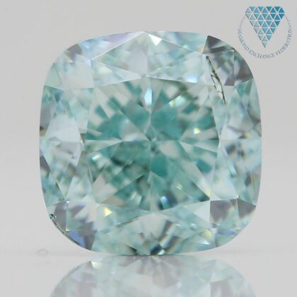 0.175 Carat Fancy Light Greenish Blue SI2  Round Shape CGL Japan Natural Loose Diamond 天然 グリニッシュ ブルー ダイヤモンド