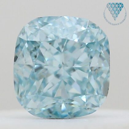 0.29 Carat, Fancy Light Greenish Blue Natural Diamond, Oval Shape, VS1 Clarity, GIA 3