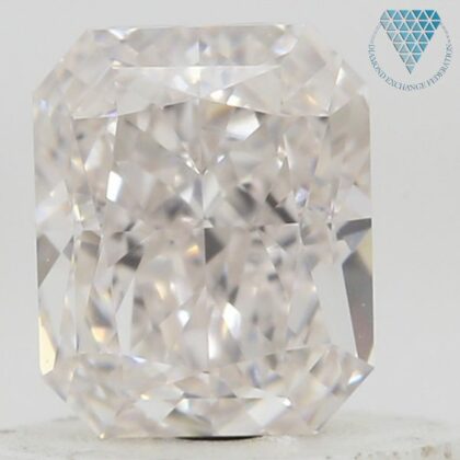 0.56 Carat, Very Light Pinkish Brown Natural Diamond, Radiant Shape, VVS2 Clarity, GIA