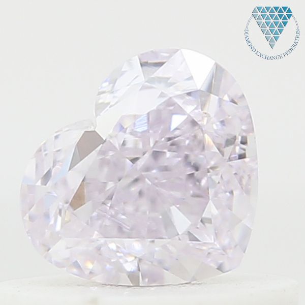 0.51 Carat, Light  Pink Natural Diamond, Heart Shape, VS1 Clarity, GIA