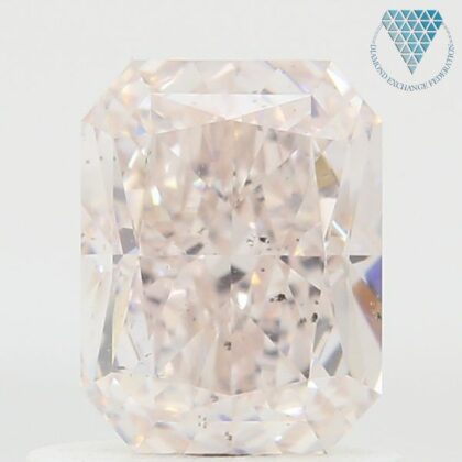 0.50 Carat, Fancy Light Purplish Pink Natural Diamond, Heart Shape, SI1 Clarity, GIA 4