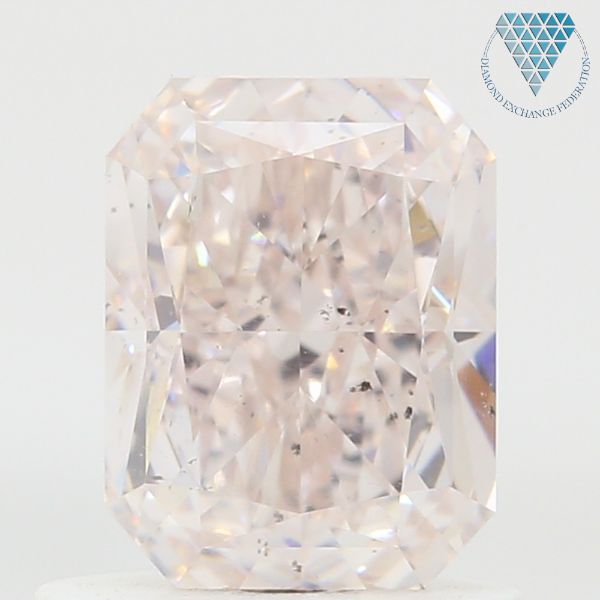 1.01 Carat, Light  Brown-Pink Natural Diamond, Radiant Shape, SI1 Clarity, GIA
