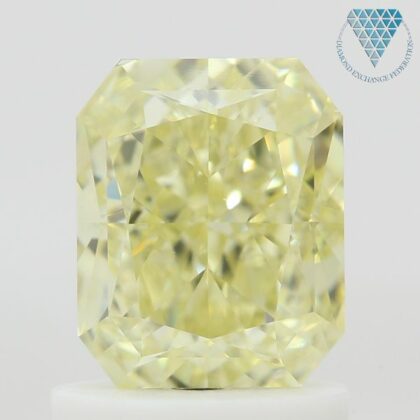 1.31 Carat, Fancy Light  Yellow Natural Diamond, Radiant Shape, VS2 Clarity, GIA