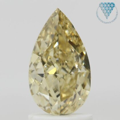1.54 Carat, Fancy Brownish Yellow Natural Diamond, Pear Shape, VS2 Clarity, GIA
