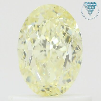 1.00 Carat, Y-Z Natural Diamond, Oval Shape, VS1 Clarity, GIA