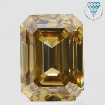 0.248 Carat Fancy Intense Orangy Yellow I1 Oval CGL Japan Natural Loose Diamond Exchange Federation 4