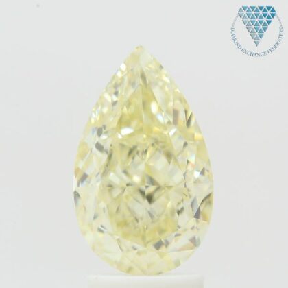 3.10 Carat, W-X Natural Diamond, Pear Shape, VS2 Clarity, GIA