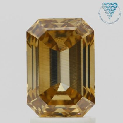 0.28 Carat, Fancy Vivid Yellow Natural Diamond, Round Shape, VS1 Clarity, GIA 3