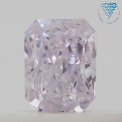 0.31 Carat, Light  Pink Natural Diamond, Radiant Shape, SI1 Clarity, GIA