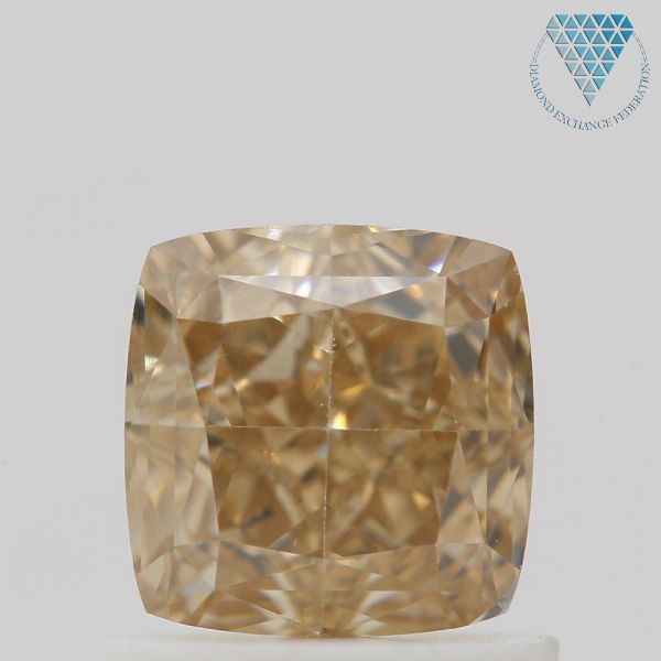 1.04 Carat, Fancy  Orange-Brown Natural Diamond, Cushion Shape, VS1 Clarity, GIA 2