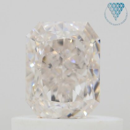 0.55 Carat, J Natural Diamond, Radiant Shape, VVS1 Clarity, GIA