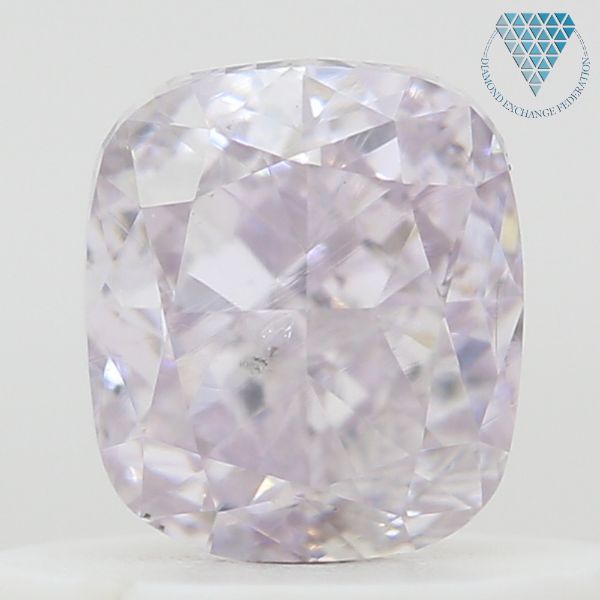 0.54 Carat, Fancy Brownish Purple-Pink Natural Diamond, Cushion Shape, SI2 Clarity, GIA