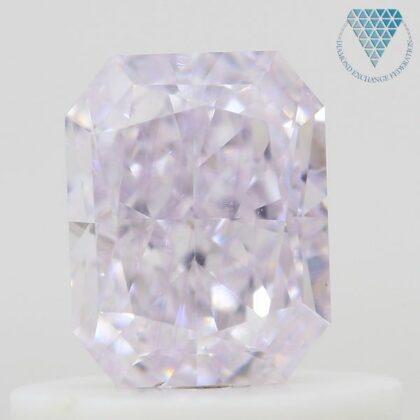 0.55 Carat, Light Pink Natural Diamond, Radiant Shape, VS1 Clarity, GIA