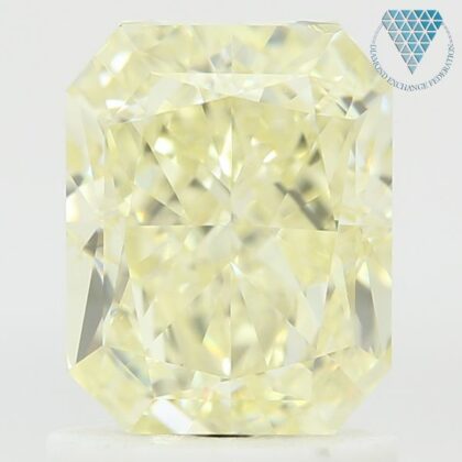 1.50 Carat, Fancy Yellow Natural Diamond, Radiant Shape, VVS2 Clarity, GIA