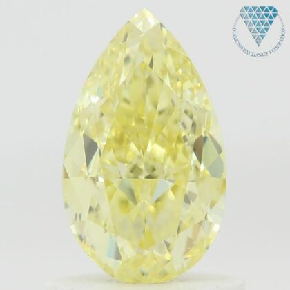 1.00 Carat, Fancy Deep  Yellow Natural Diamond, Heart Shape, VS1 Clarity, GIA 2
