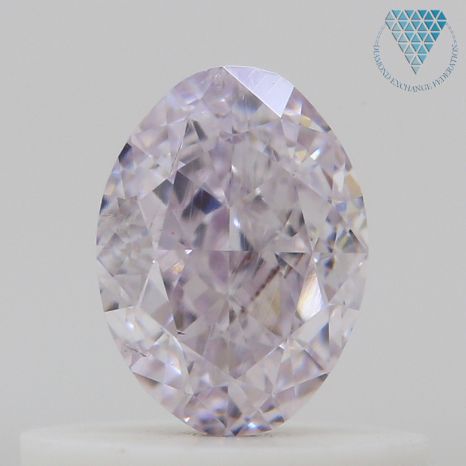 0.50 Carat, Light  Pink Natural Diamond, Oval Shape, SI2 Clarity, GIA