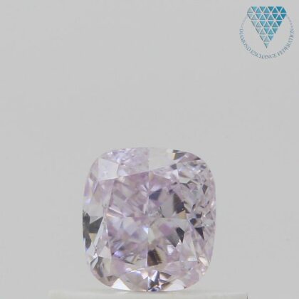 0.27 Carat, Fancy Intense Purplish Pink Natural Diamond, Cushion Shape, I3 Clarity, GIA 5