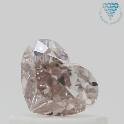 0.07 Carat, Fancy Vivid Purplish Pink Natural Diamond, Heart Shape,  Clarity, GIA