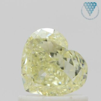 1.00 Carat, W-X Natural Diamond, Heart Shape, VS2 Clarity, GIA