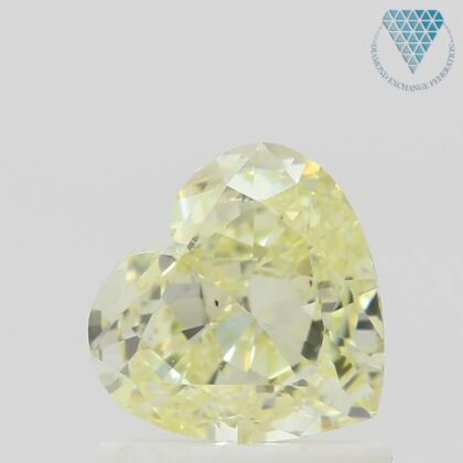 1.00 Carat, U-V Natural Diamond, Heart Shape, VS2 Clarity, GIA