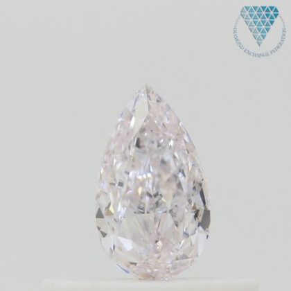 0.26 Carat, Faint  Pink Natural Diamond, Pear Shape, VS1 Clarity, GIA