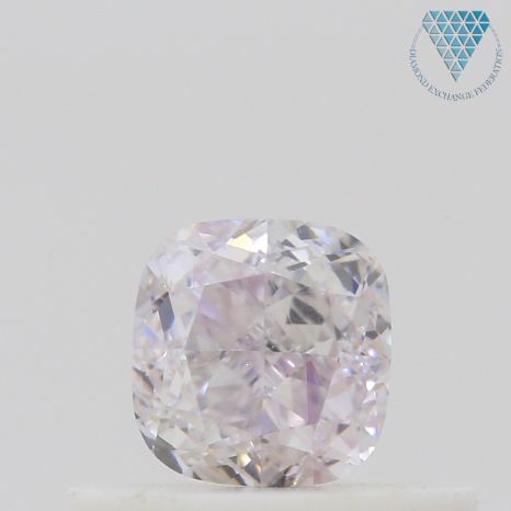 0.33 Carat, Very Light  Pink Natural Diamond, Cushion Shape, VS2 Clarity, GIA