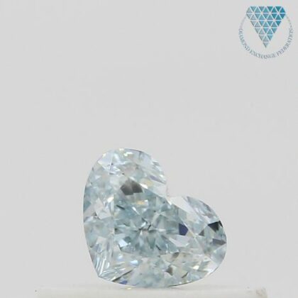0.27 Carat, Fancy Bluish Green Natural Diamond, Oval Shape, VS1 Clarity, GIA 2