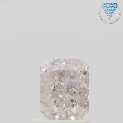 0.56 Carat, Very Light Pinkish Brown Natural Diamond, Radiant Shape, VVS2 Clarity, GIA 4