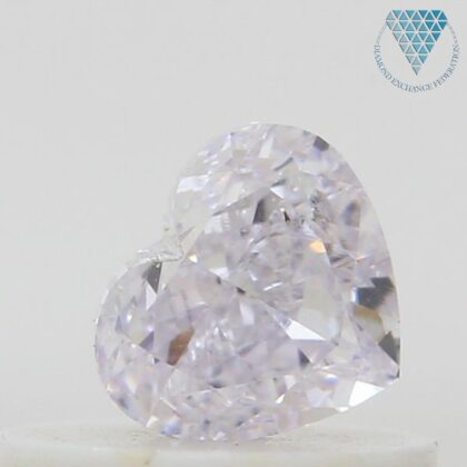 0.36 Carat, Faint  Pink Natural Diamond, Heart Shape, VS1 Clarity, GIA