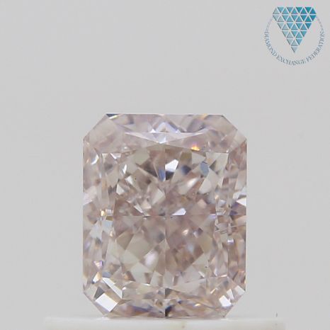 0.59 Carat, Fancy Light  Brown-Pink Natural Diamond, Radiant Shape, SI1 Clarity, GIA