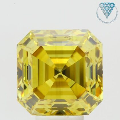 7.45 Carat, Fancy Deep  Yellow Natural Diamond, Emerald Shape, VS1 Clarity, GIA