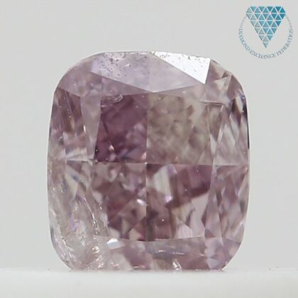0.27 Carat, Fancy Intense Purplish Pink Natural Diamond, Cushion Shape, I3 Clarity, GIA