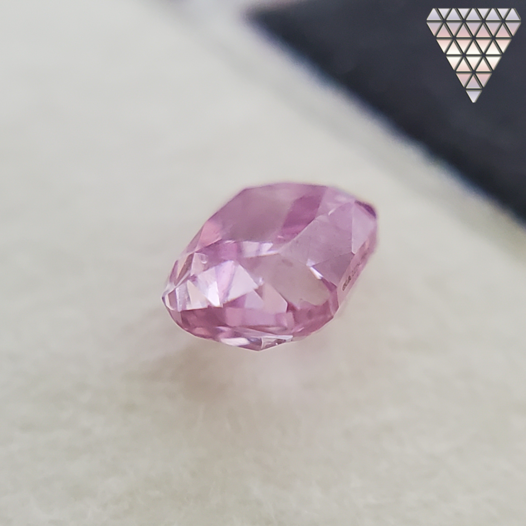 0.08 Carat, Fancy Vivid Purple Pink Natural Diamond, Radiant Shape, SI1 ± Clarity, GIA 5