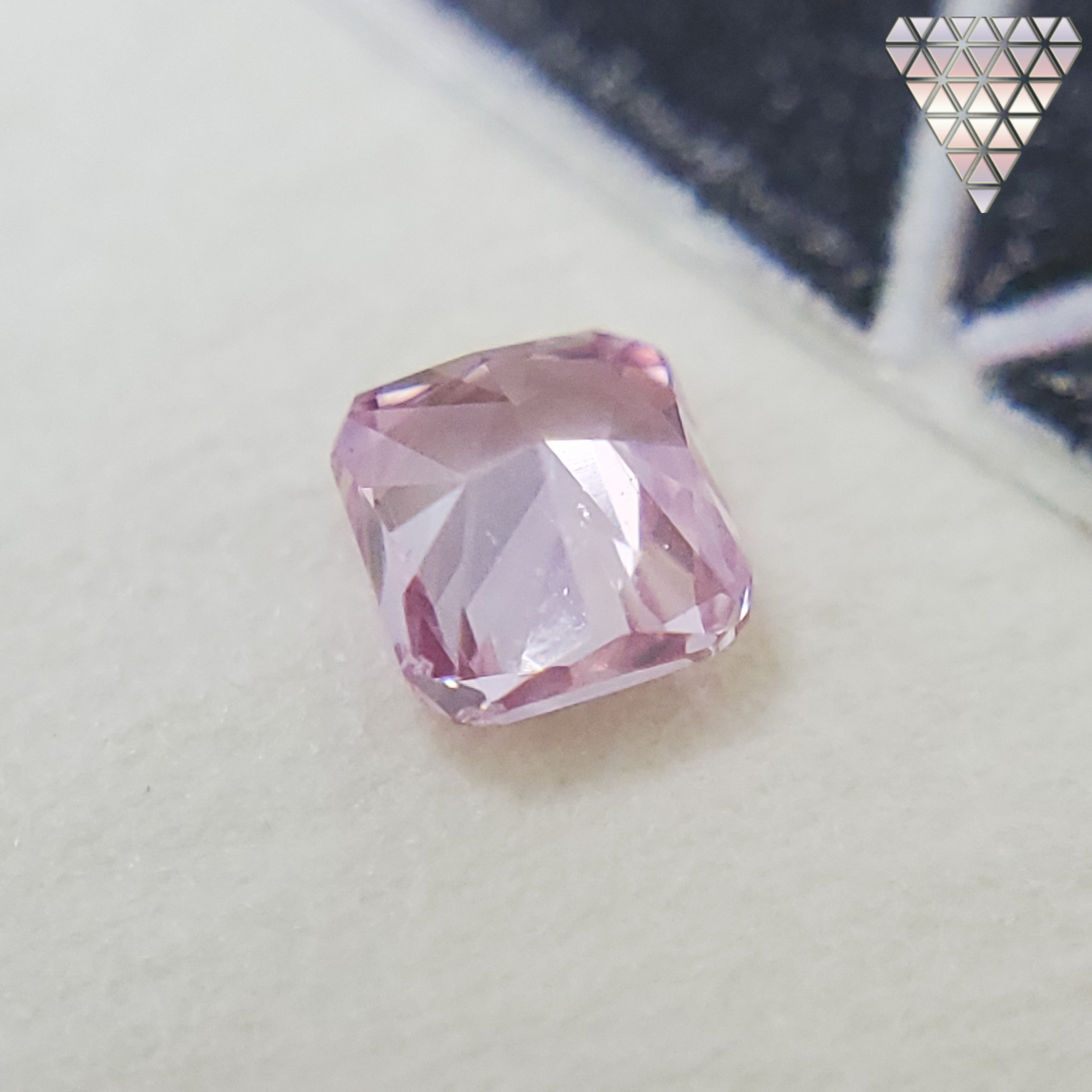 0.1 Carat, Fancy Intense Purplish Pink Natural Diamond, Radiant Shape, VS1 ± Clarity, GIA 4
