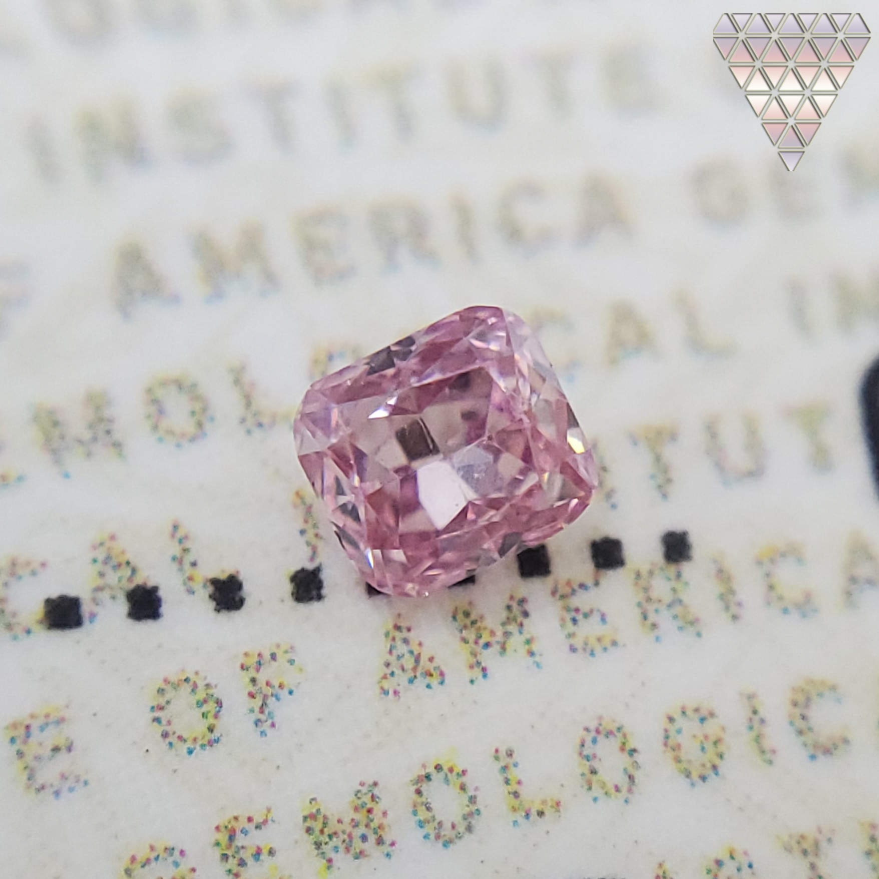 0.08 Carat, Fancy Intense Purplish Pink Natural Diamond, Radiant Shape,  Clarity, GIA 5