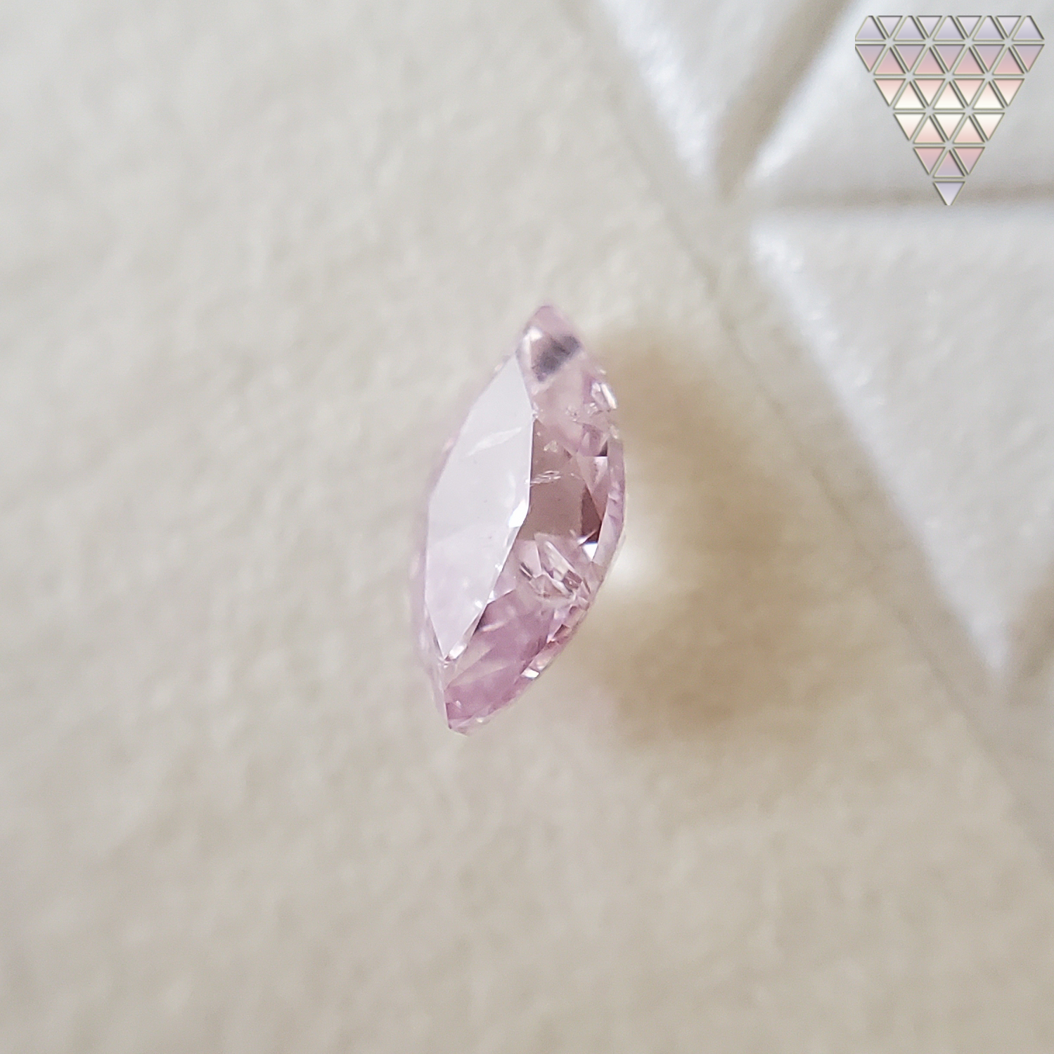 0.114 Ct Fancy Purple Pink I2 Marquise AGT Japan Natural Loose Diamond Exchange Federation 6