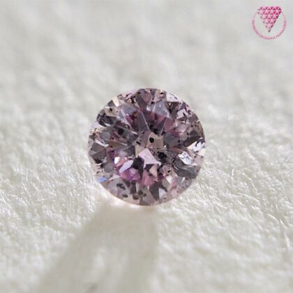 0.059 Carat Fancy Light Purplish Pink I1 Round CGL Japan Natural Loose Diamond Exchange Federation