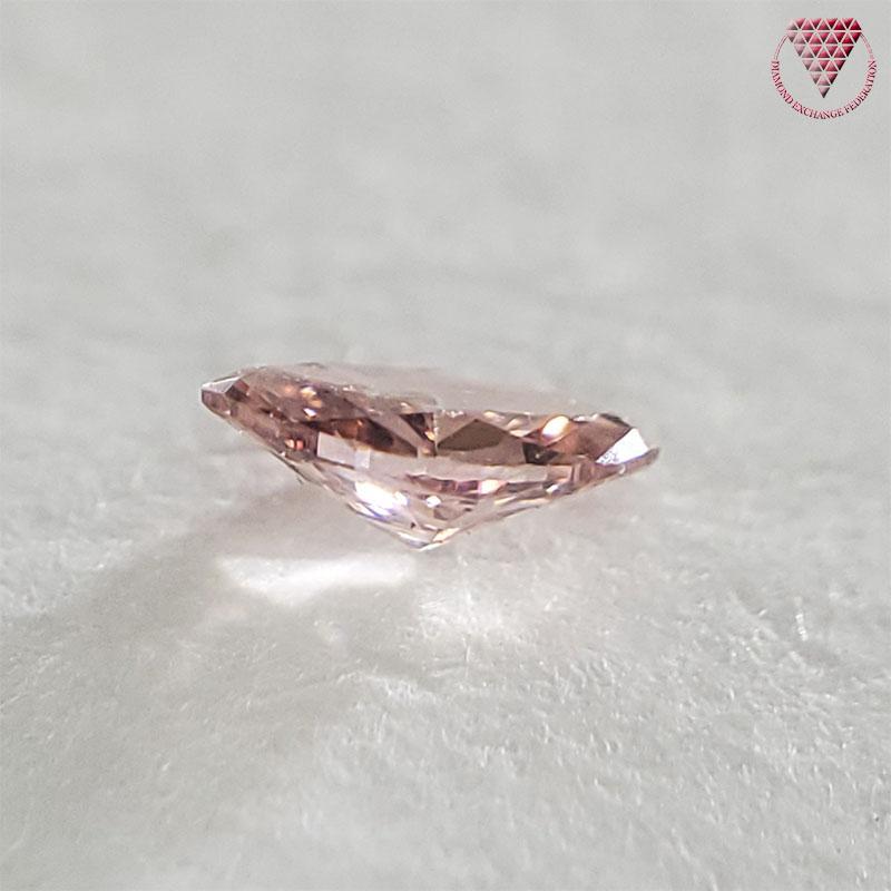 0.060 Carat Fancy Deep Orangy Pink Marquise VS1 CGL Japan Natural Loose Diamond Exchange Federation 3