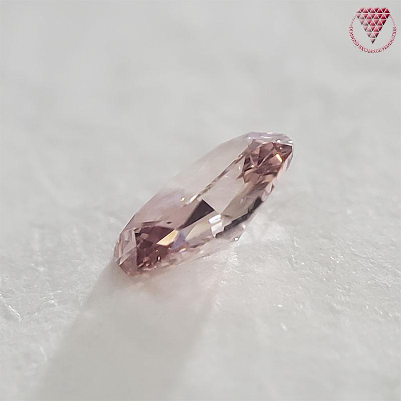 0.104 Carat Fancy Intense Orangy Pink Oval VS2 CGL Japan Natural Loose Diamond Exchange Federation 3