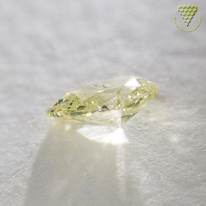 0.342 Carat Fancy Greenish Yellow I1 Pear CGL Japan Natural Loose Diamond Exchange Federation 4