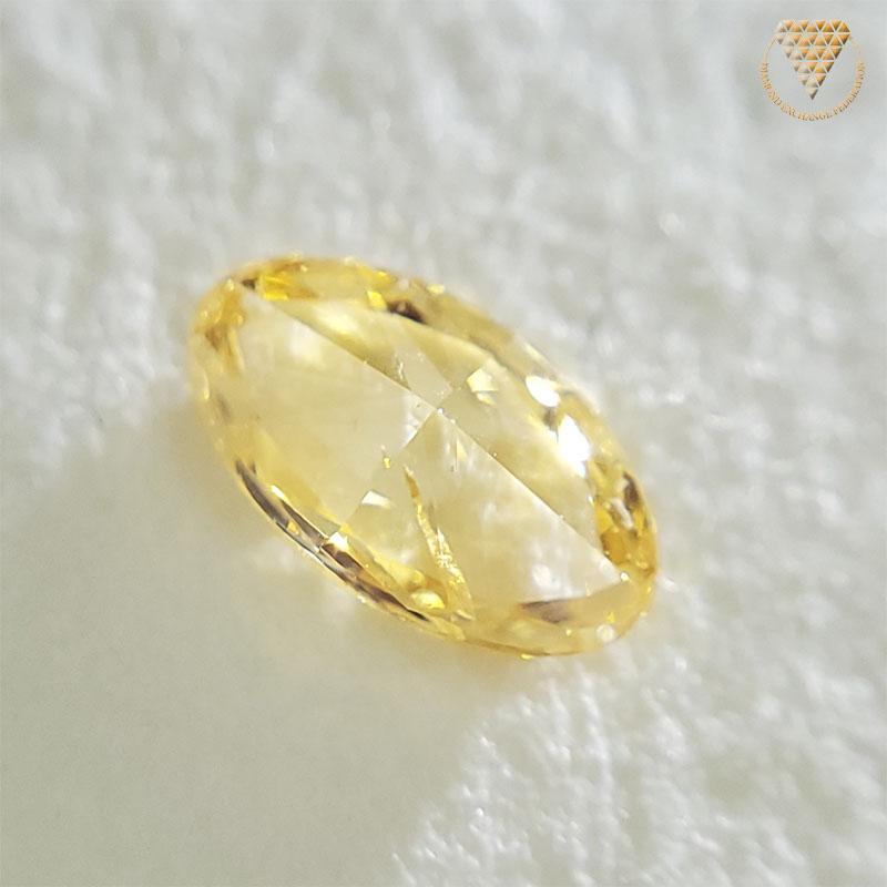 0.248 Carat Fancy Intense Orangy Yellow I1 Oval CGL Japan Natural Loose Diamond Exchange Federation 4