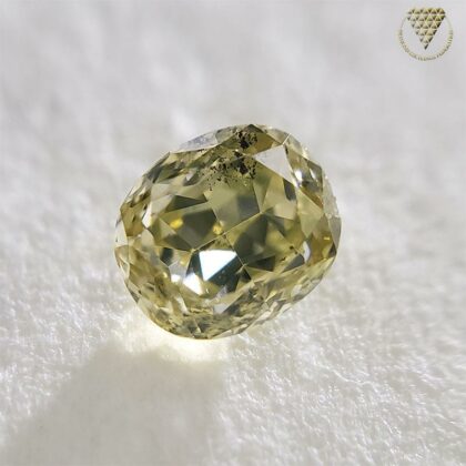 0.211 Carat Fancy Brownish Yellow SI2 Oval CGL Japan Natural Loose Diamond Exchange Federation