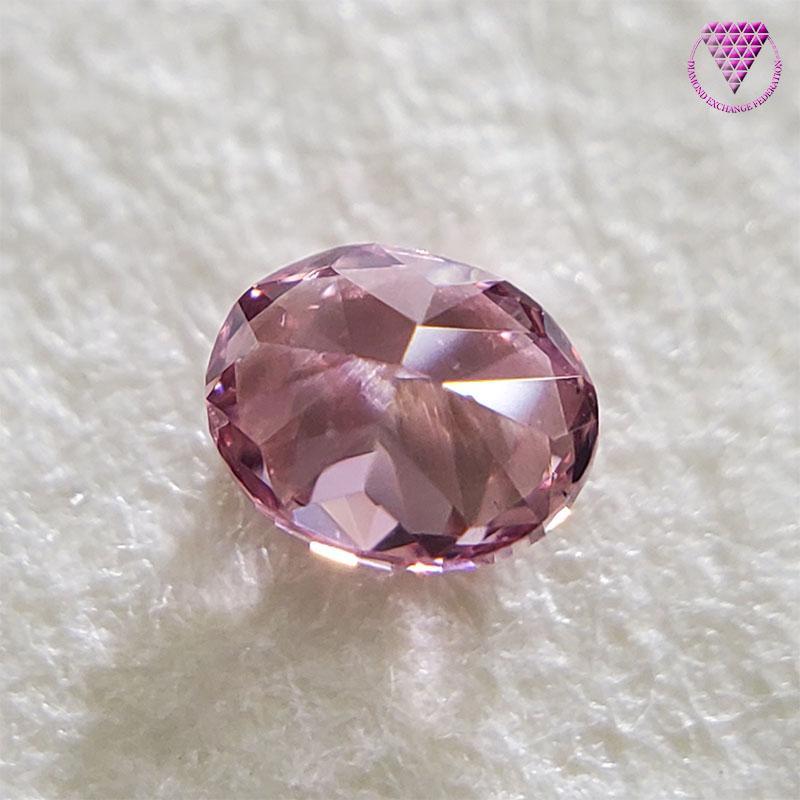 0.058 Carat Fancy Vivid Purplish Pink Oval VS2 CGL Japan Natural Loose Diamond Exchange Federation 4